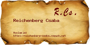 Reichenberg Csaba névjegykártya
