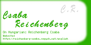 csaba reichenberg business card